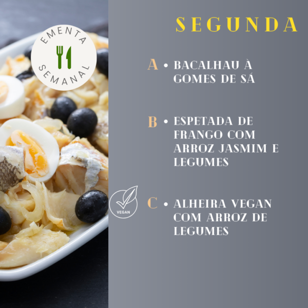 Segunda-feira Menu Semanal ByGreen