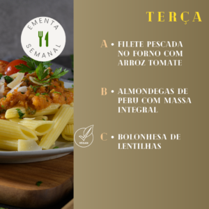 Terça-feira Menu Semanal ByGreen