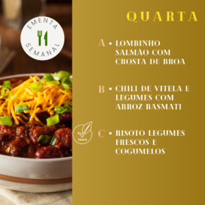 Quarta-feira Menu Semanal ByGreen